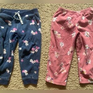 Floral Kids Bottoms Set - Blue and Pink
